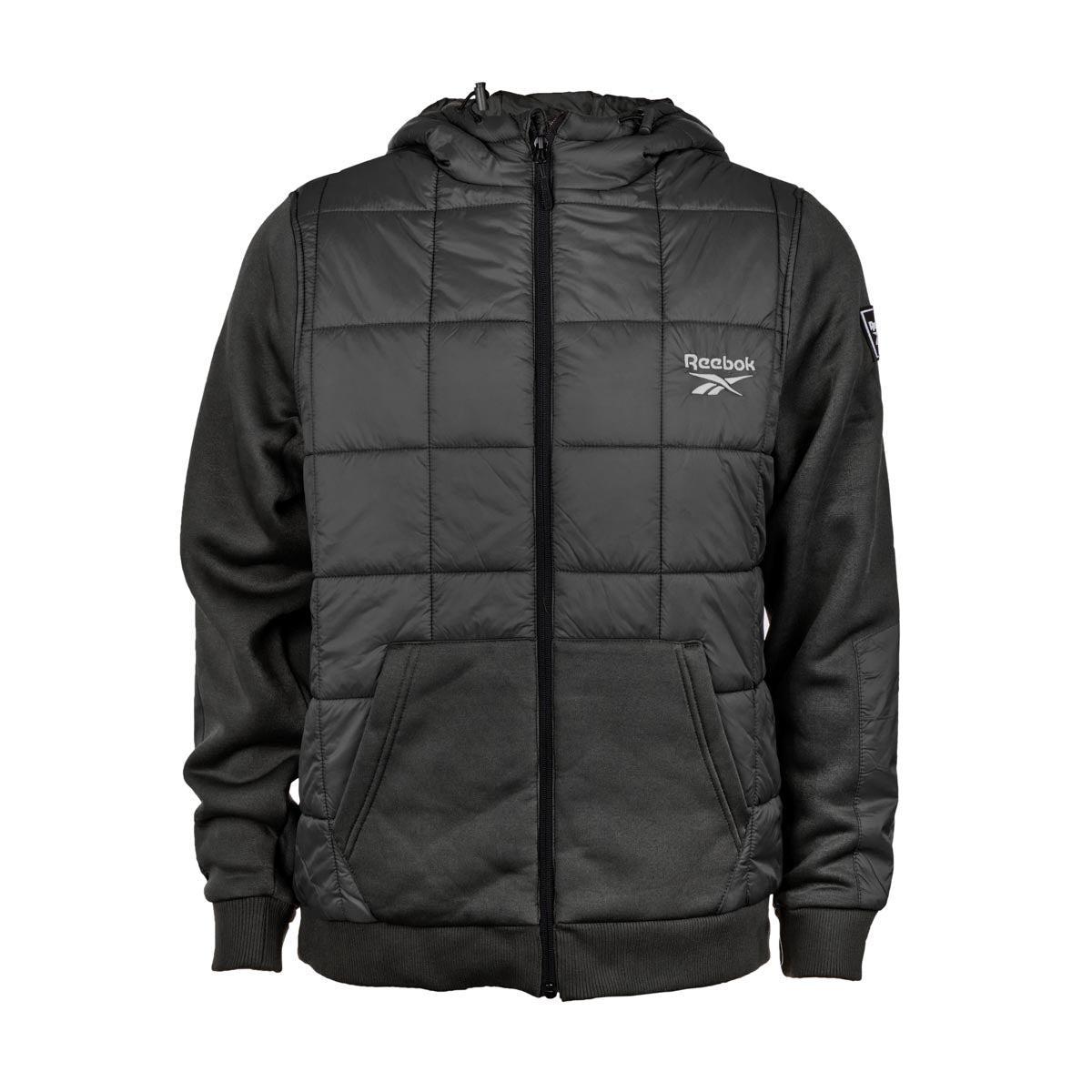 Reebok Men's Mixed Media Jacket with Tricot Sleeve Product Image