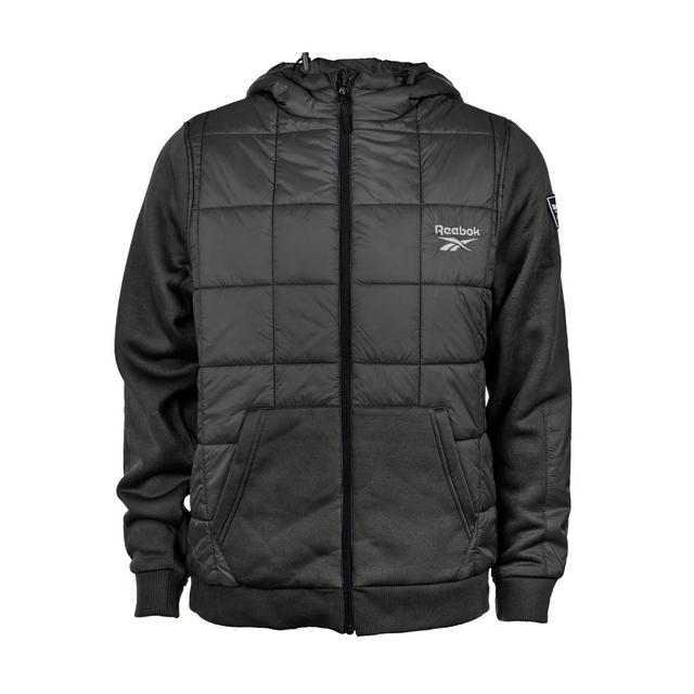 Reebok Men's Mixed Media Jacket with Tricot Sleeve Product Image