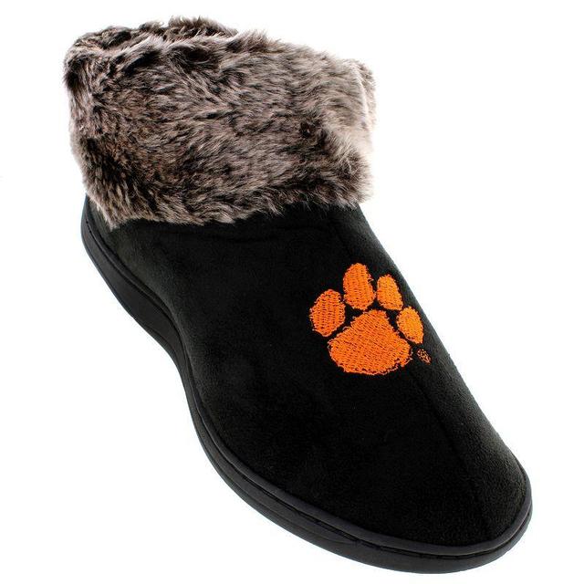 Clemson Tigers Womens Faux Fur Boot Slippers Product Image