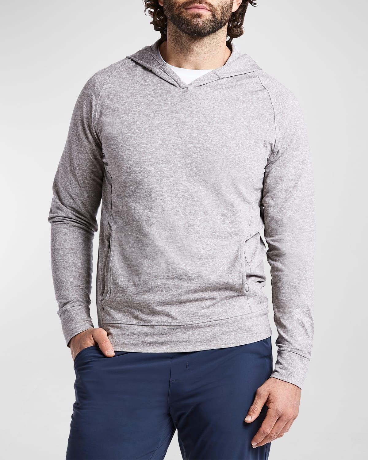 Mens Politan Solid V-Neck Pullover Hoodie Product Image