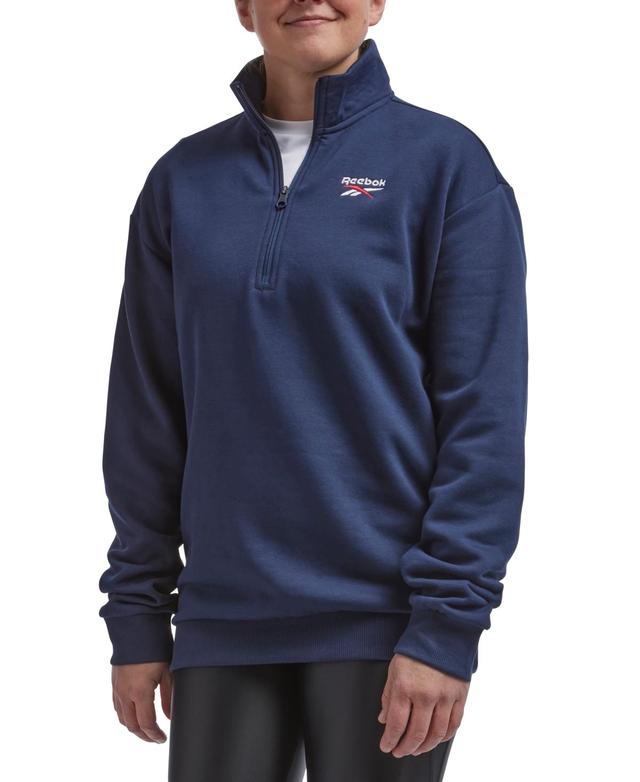 Reebok Mens Identity Regular-Fit Quarter-Zip Fleece Sweatshirt Product Image