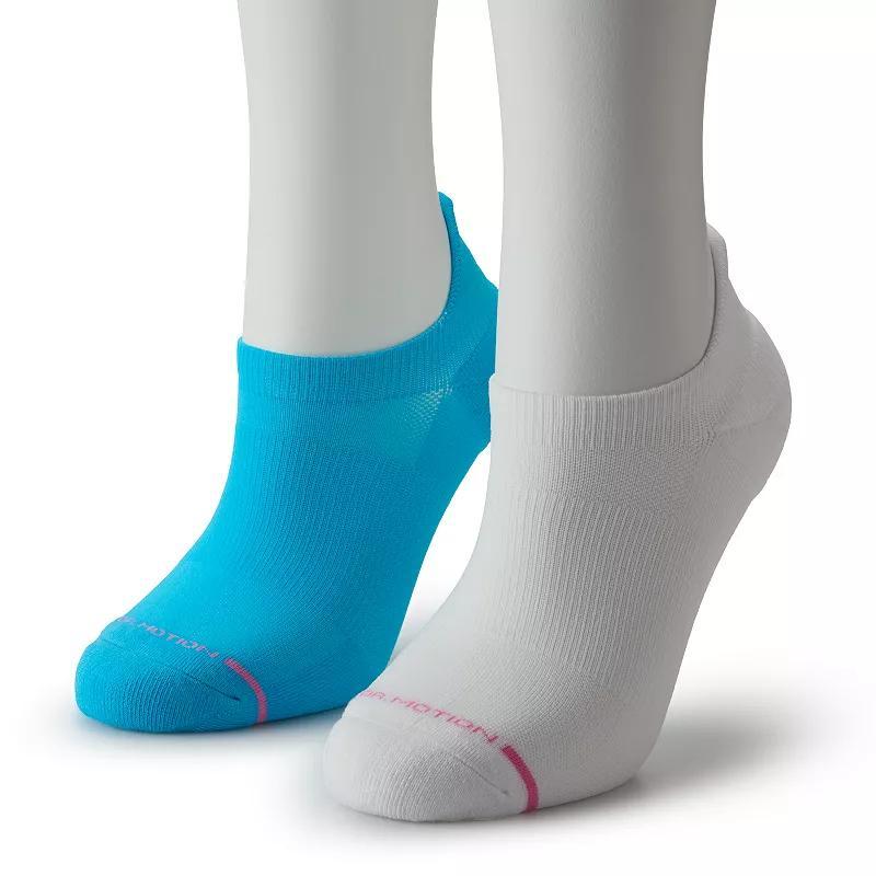 Womens Dr. Motion 2-pk. Ultra Light High Tab Performance Ankle Socks Product Image