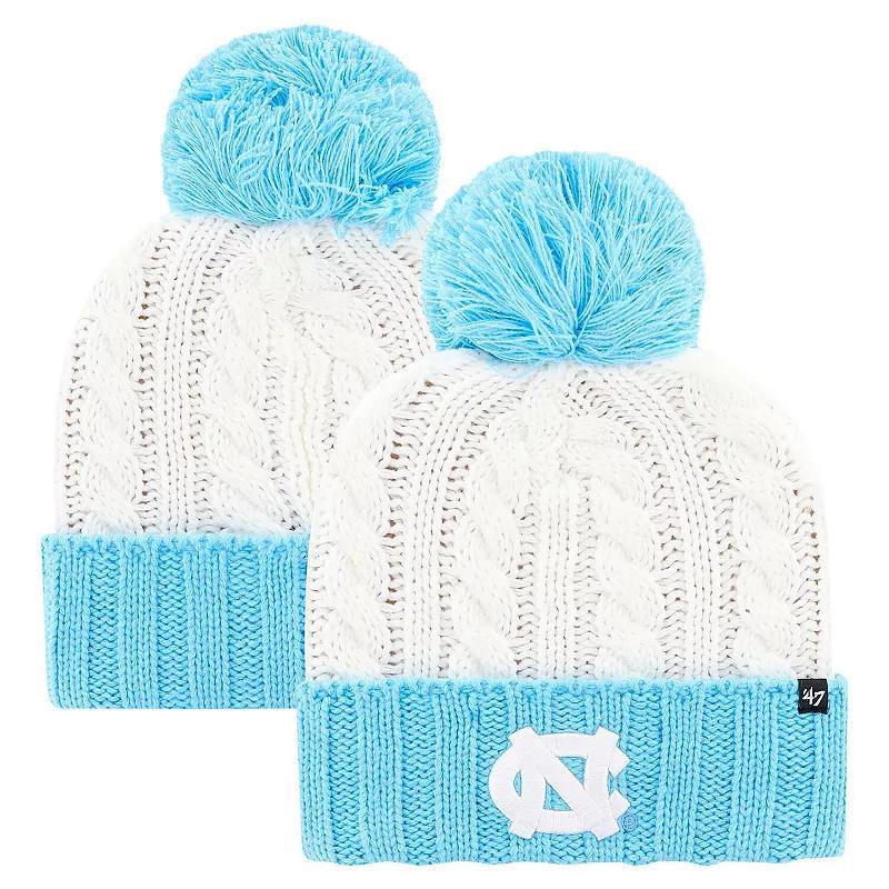 Womens 47 North Carolina Tar Heels Fireside Cuffed Knit Hat with Pom Product Image