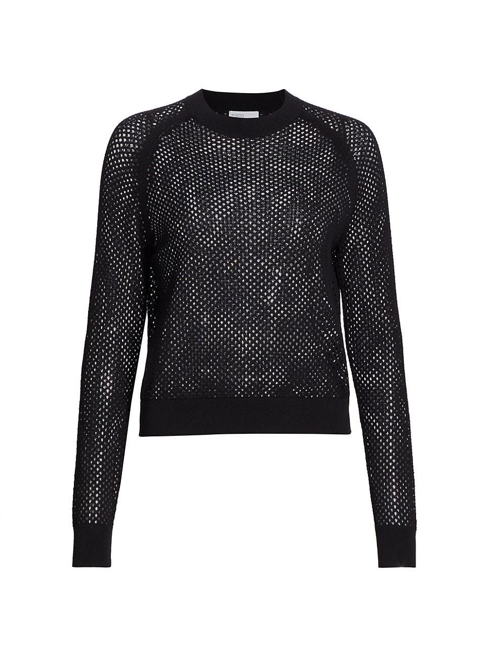 Womens Crewneck Mesh Sweatshirt product image