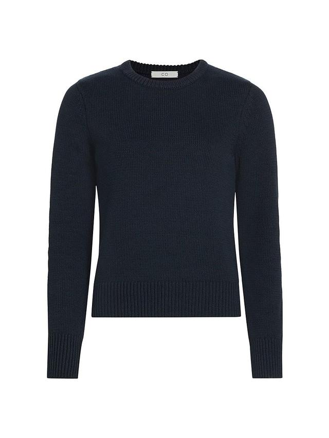 Womens Cotton-Blend Crewneck Sweater Product Image