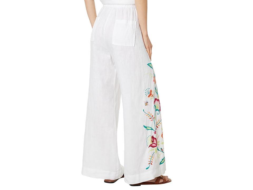 Johnny Was Averi Wide Leg Linen Pant Women's Dress Pants Product Image