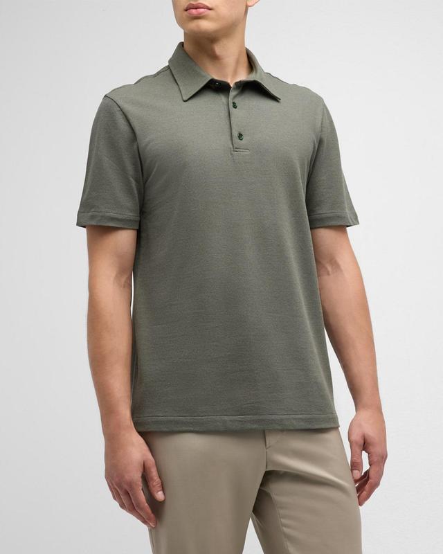 Mens Cotton Jersey Polo Shirt Product Image