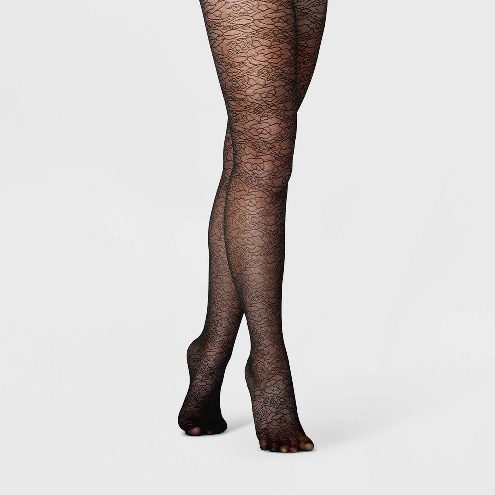 Womens Abstract Rose Sheer Tights - A New Day Product Image