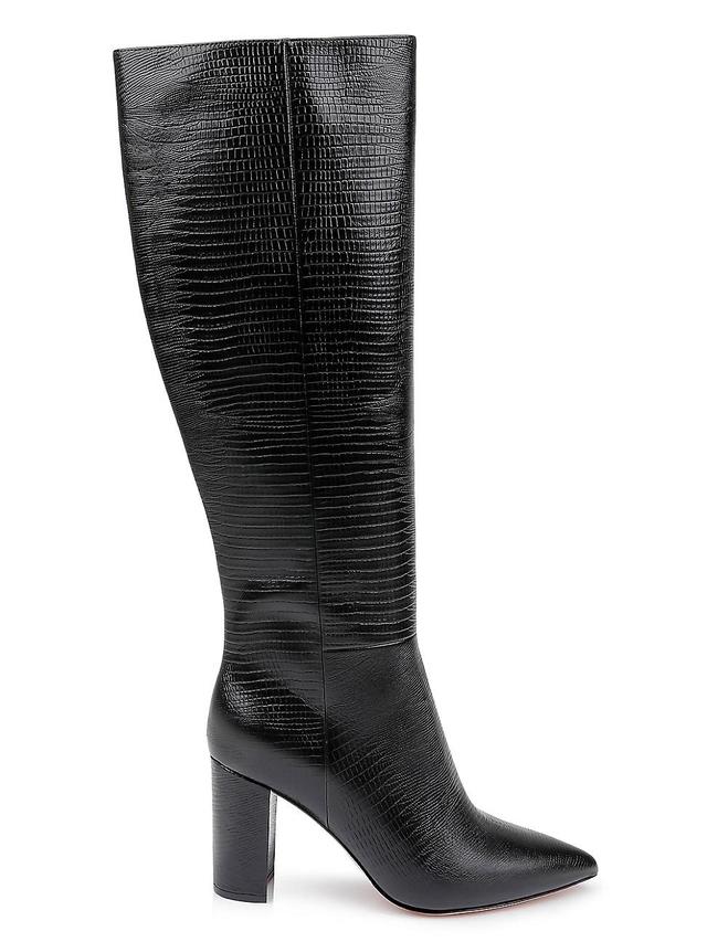 Womens Christiane II Lizard Embossed Leather Boots Product Image