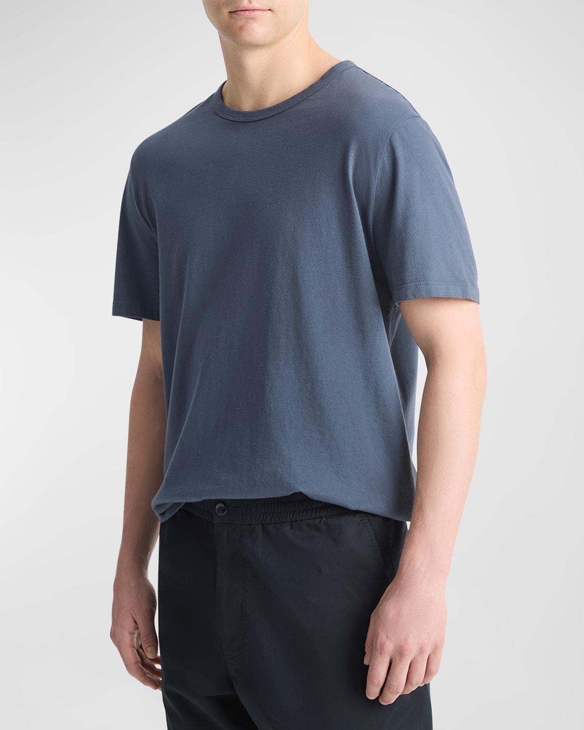 Vince Men's Garment-Dyed Crewneck T-Shirt - Size: MEDIUM - WASHED EVERGREEN Product Image