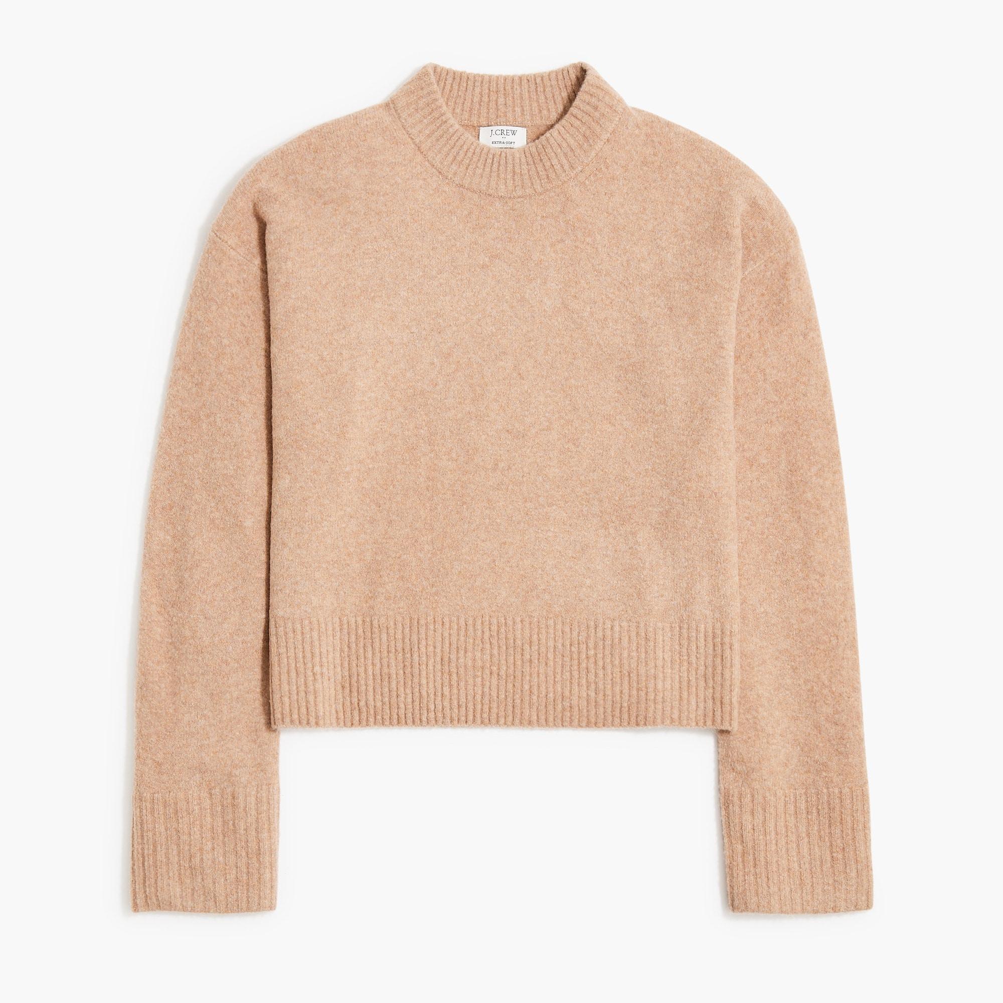 Girlfriend crewneck sweater in extra-soft yarn product image