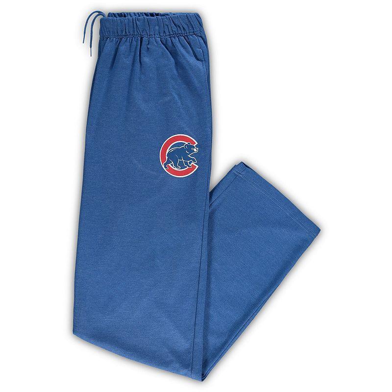 Mens Heathered Royal Chicago Cubs Big & Tall Pajama Pants Product Image