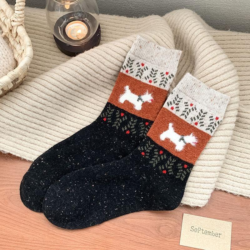 Dog Print Socks Product Image