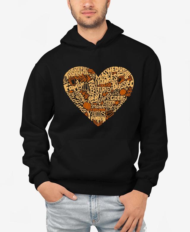 La Pop Art Cat Tail Hearts - Mens Word Art Hooded Sweatshirt Product Image