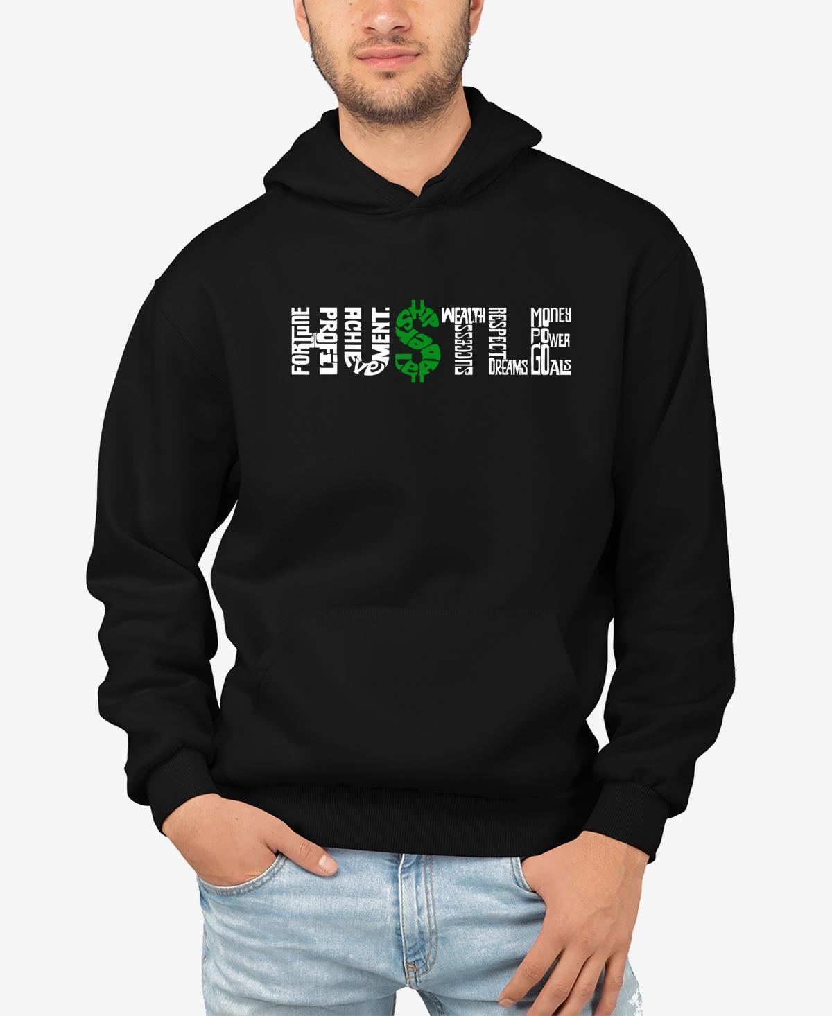 Mens Word Art Hustle Hooded Sweatshirt Product Image