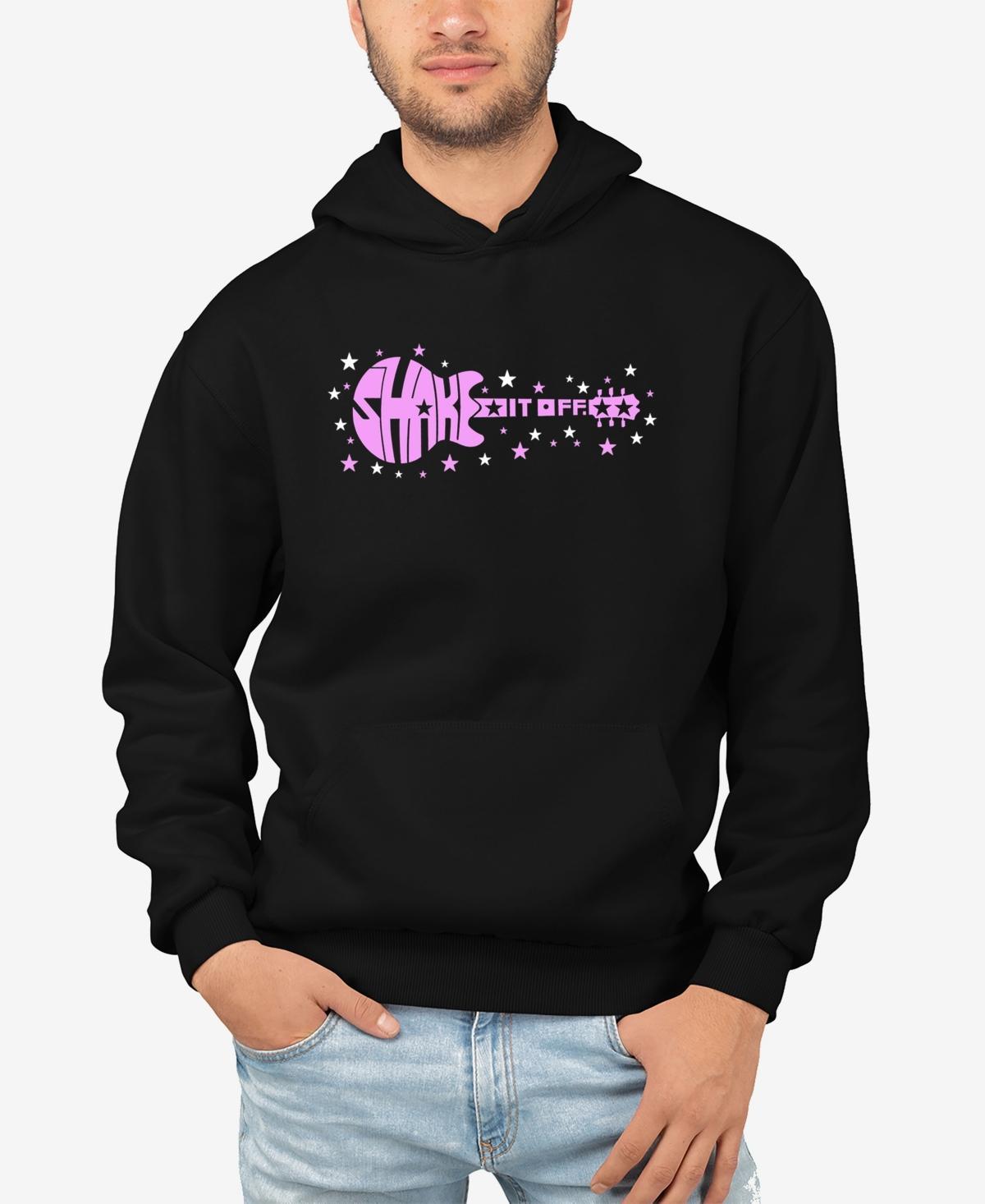 La Pop Art Mens Shake it Off Word Art Hooded Sweatshirt Product Image