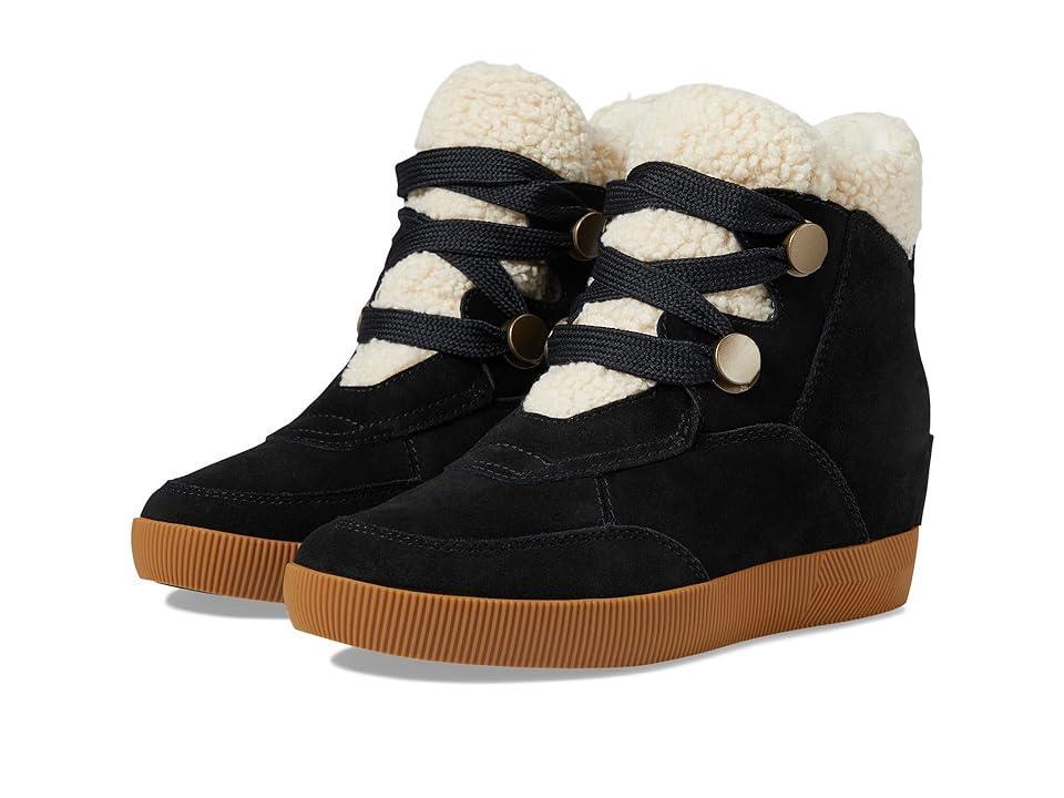 SOREL Out N About Cozy Wedge White) Women's Shoes Product Image