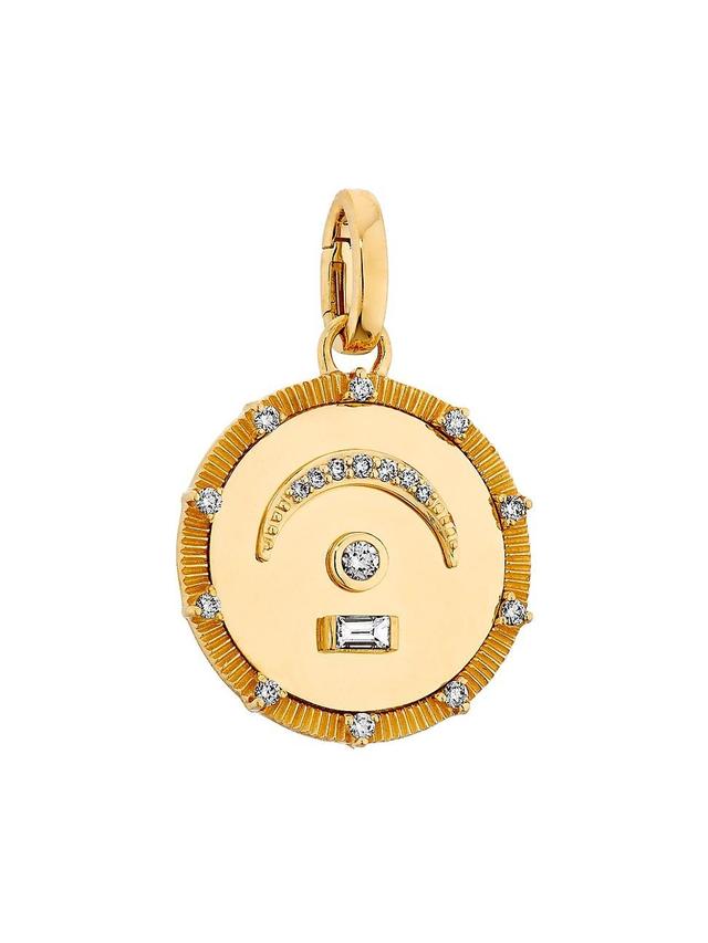 Womens Internal Compass Pause 18K Yellow Gold & 0.21 TCW Diamond Medallion Product Image