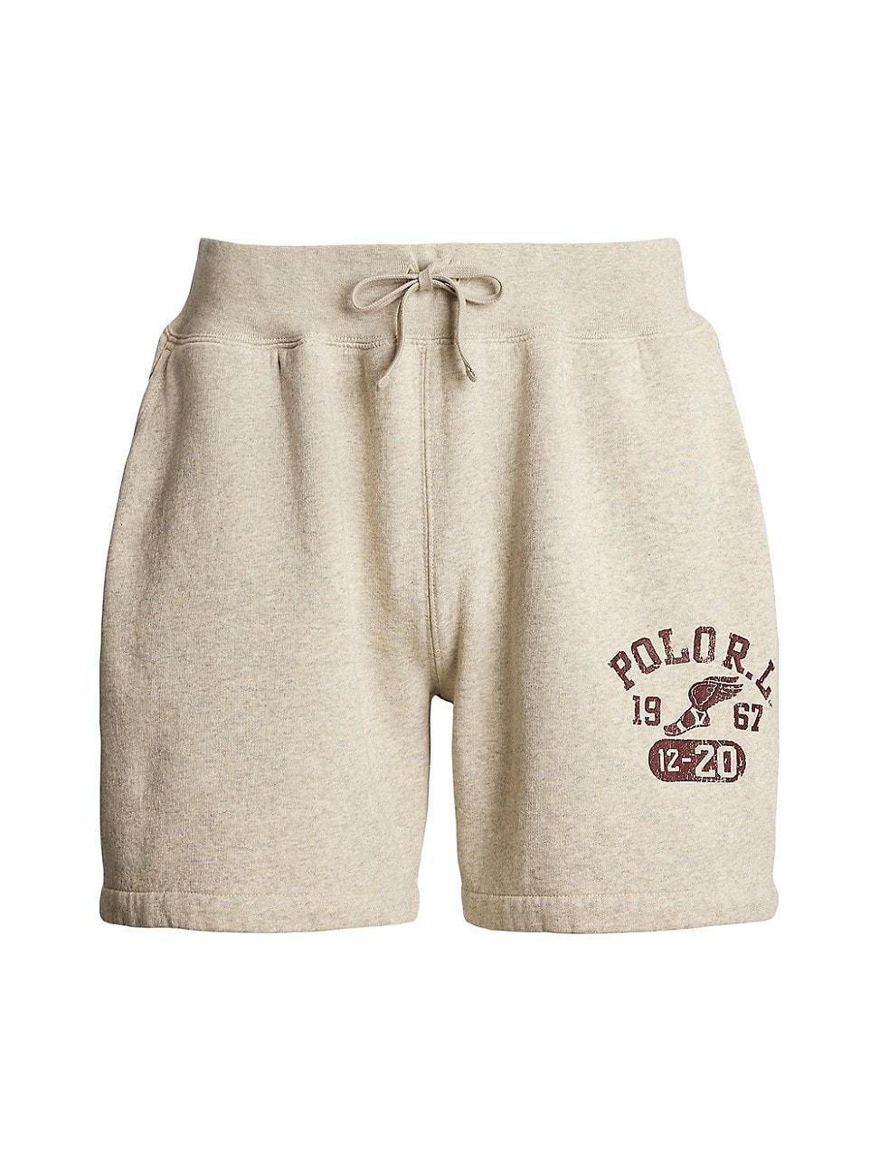 Polo Ralph Lauren 6 Logo Fleece Shorts (Light Vintage Heather) Men's Shorts Product Image