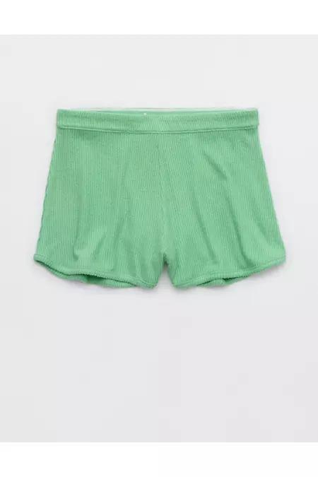 Aerie Off-Duty Cozy Knit Ribbed Boxer Women's Product Image