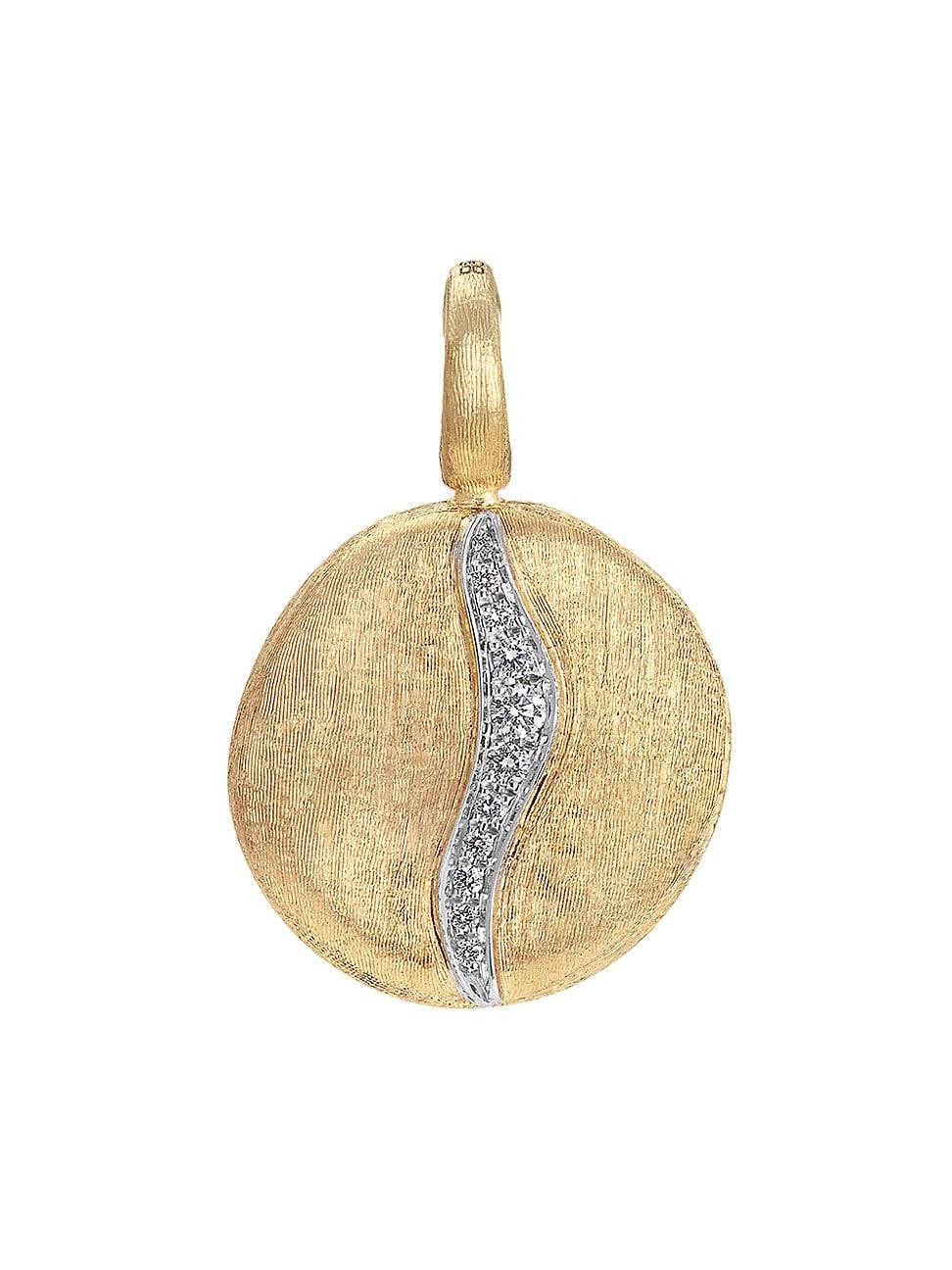 Womens Jaipur Pendants 18K Gold & Diamond Pendant Product Image