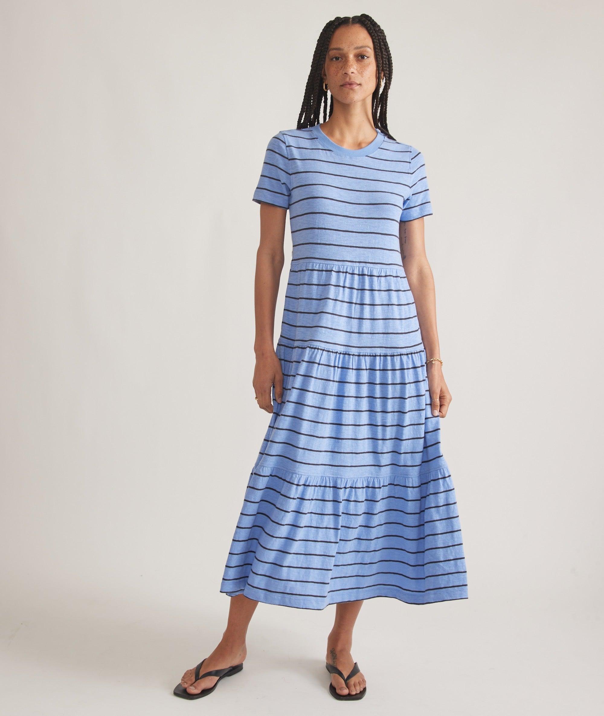 Vintage Slub Midi Dress Product Image