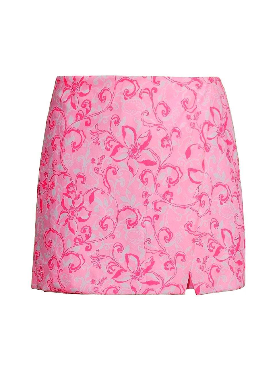 Womens Alicent Floral Cotton Skort Product Image