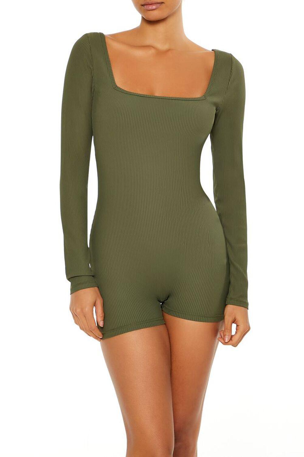 Active Fitted Open-Back Romper | Forever 21 Product Image