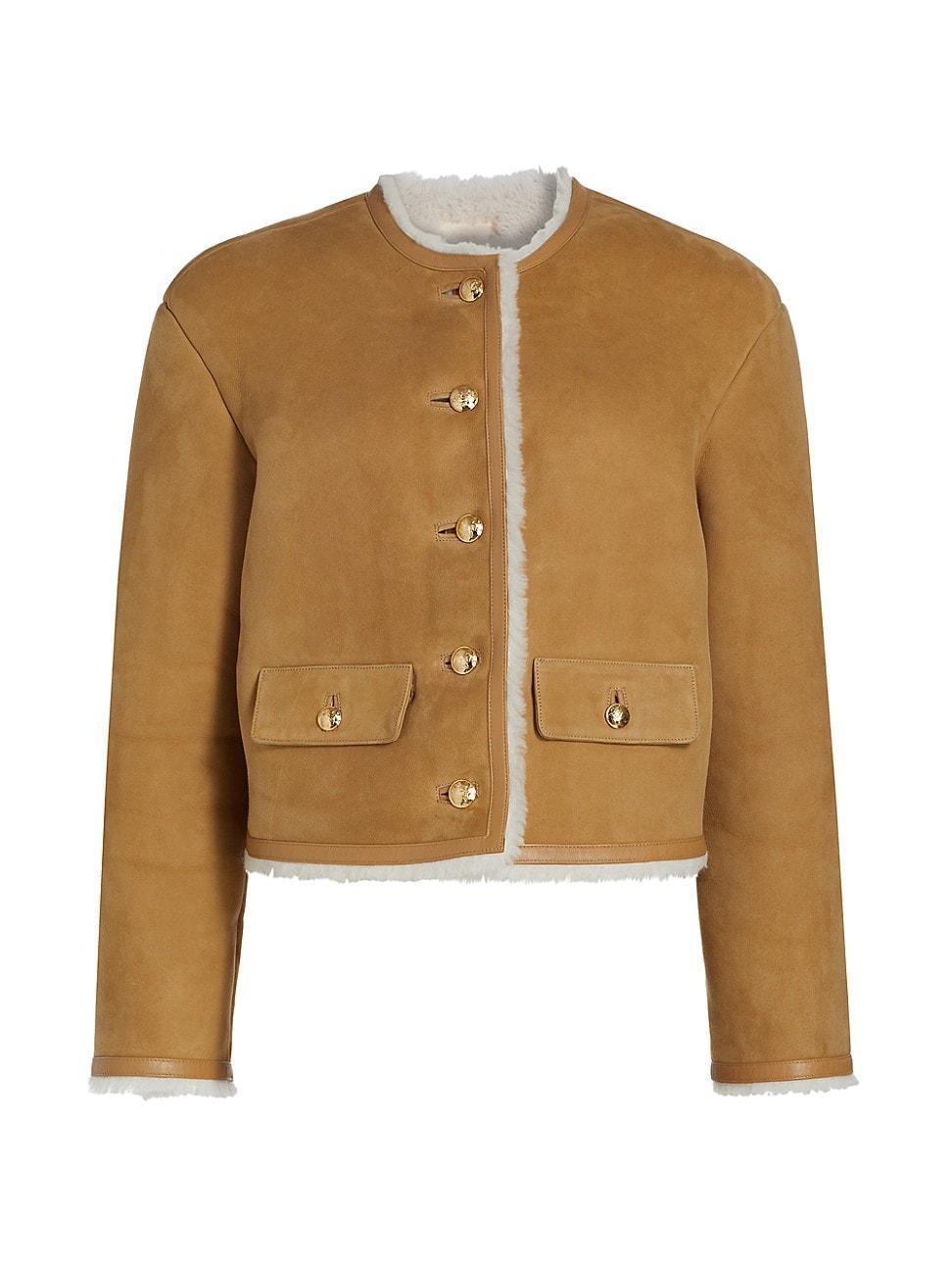 Womens Zanie Short Shearling Coat product image