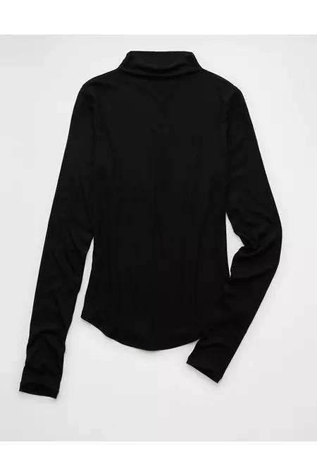 AE Soft Sexy Long-Sleeve Mock Neck T-Shirt Womens Product Image