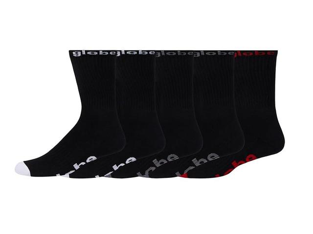 Globe OG Sock (5-Pack) (Black/Assorted) Men's Crew Cut Socks Shoes Product Image