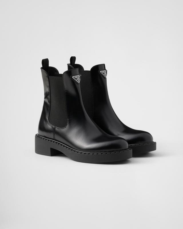 Brushed calf leather Chelsea boots Product Image