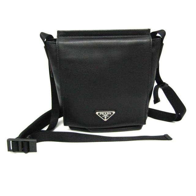 - Leather Shoulder Bag () In Black Product Image