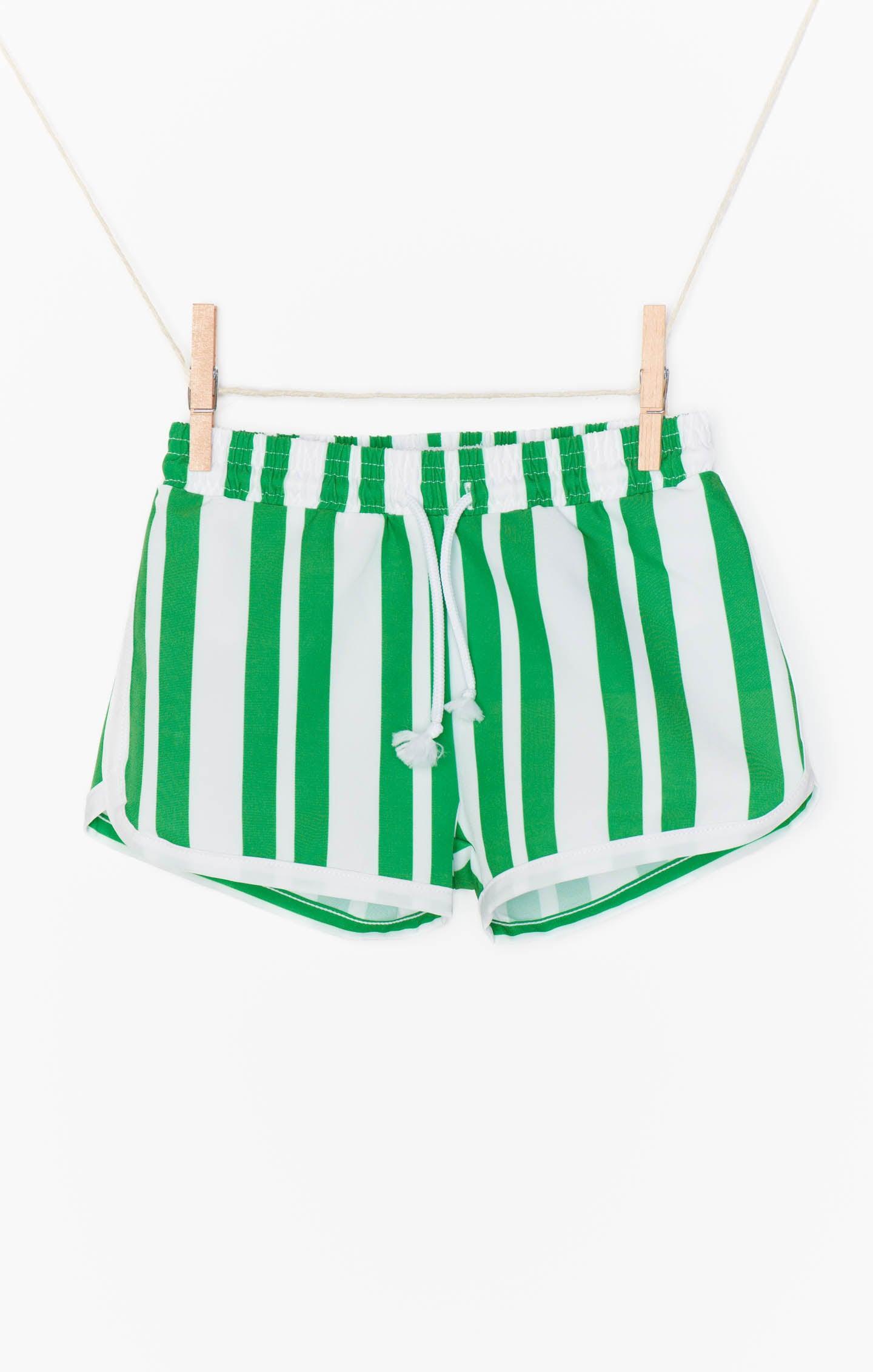 Little Beach Bum Trunks ~ Center Court Stripe Kids Product Image