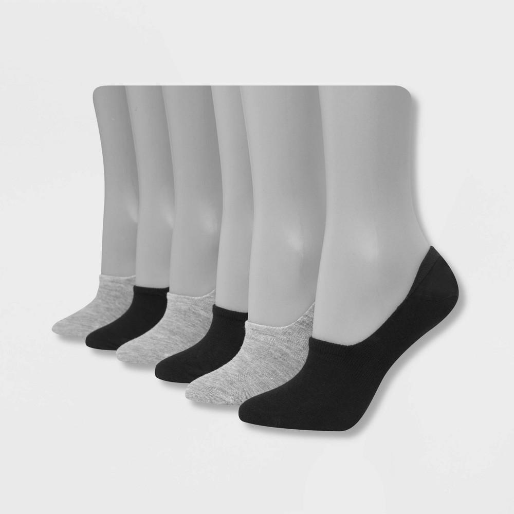 Hanes Performance Womens Extended Size Lightweight 6pk Liner Athletic Socks 8-12 Product Image