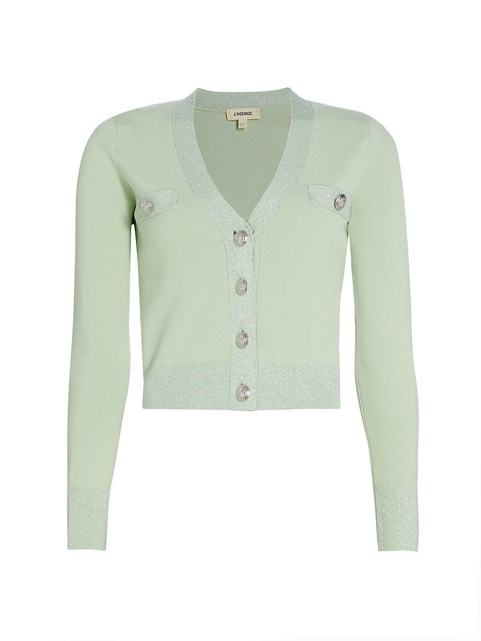 Womens Taya Knit Crop Cardigan Product Image