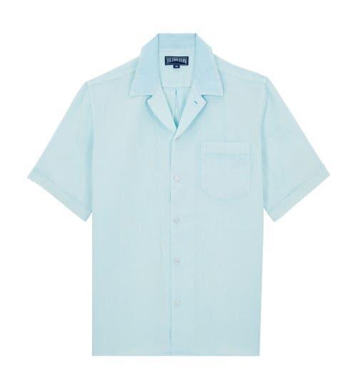 Mens Linen Pocket Camp Shirt Product Image