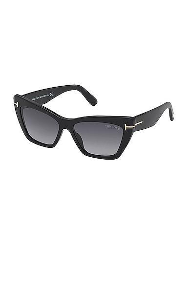 TOM FORD Wyatt Sunglasses in Black Product Image