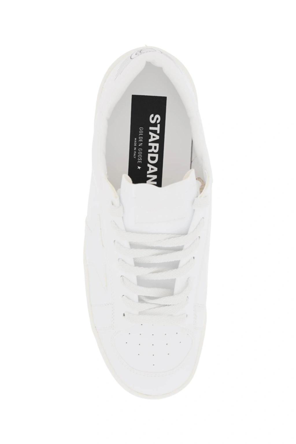 Leather Stardan Sneakers In White Product Image