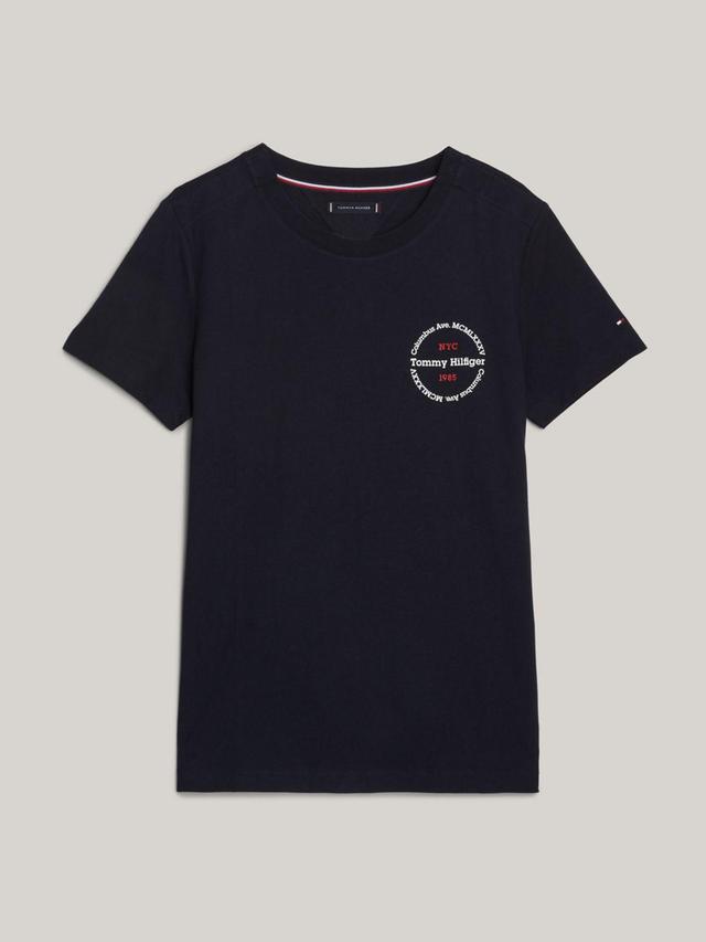 Tommy Hilfiger Men's Slim Fit Round Logo T-Shirt Product Image