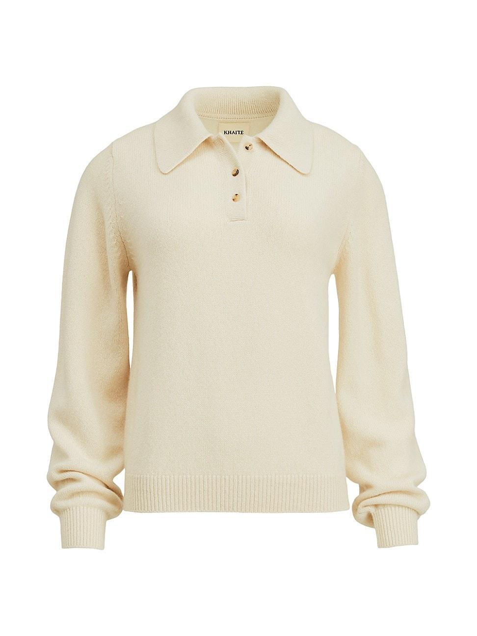 Womens Joey Cashmere Polo Sweater Product Image