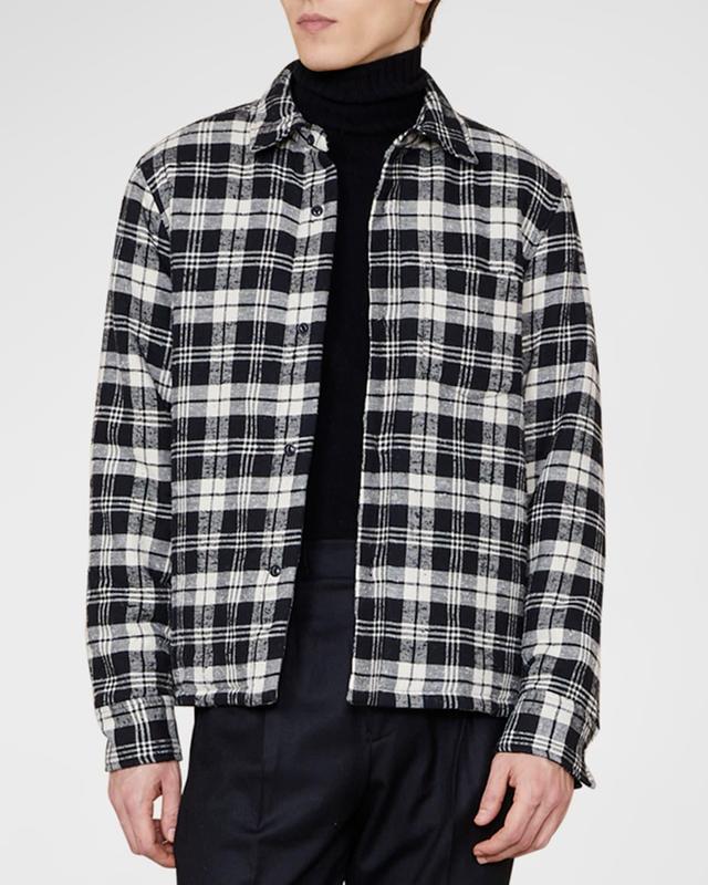 Officine Gnrale Harring Plaid Cotton Shirt Jacket Product Image