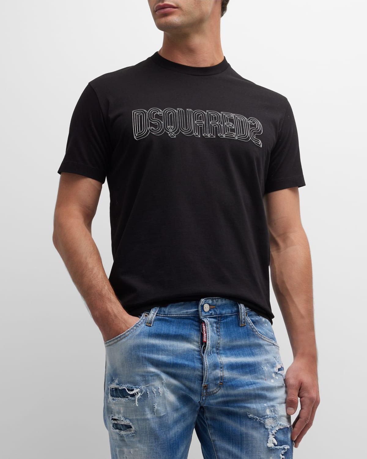 Mens Cool-Fit T-Shirt with 3D Logo Product Image