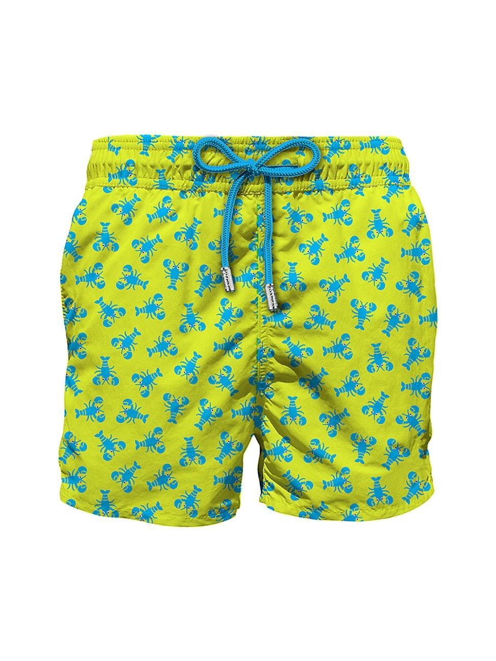 Mens Comfort Light Lobster-Print Swim Shorts Product Image