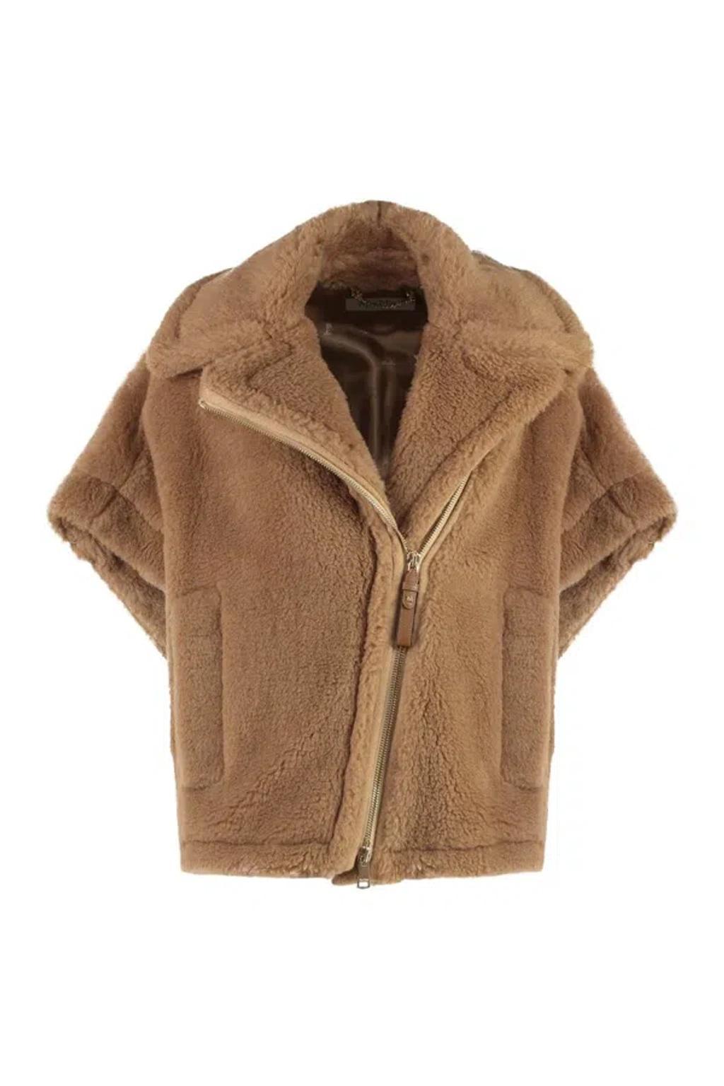 Newmanto Faux Fur Jacket In Brown product image