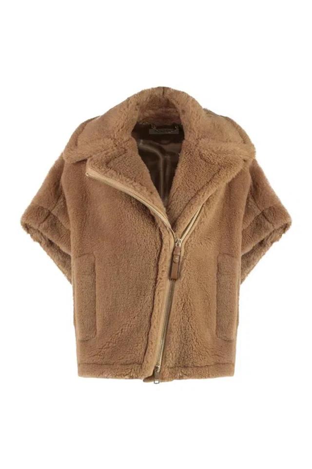 Newmanto Faux Fur Jacket In Brown Product Image