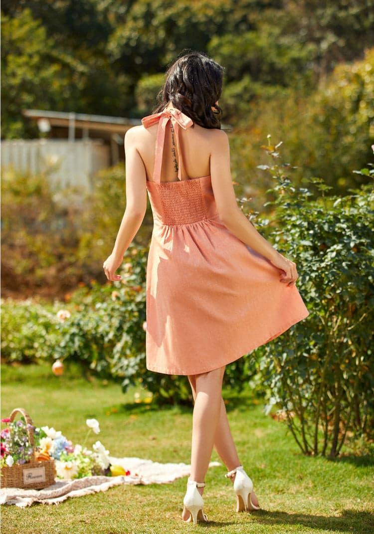 Halter Ego Fit and Flare Dress Product Image