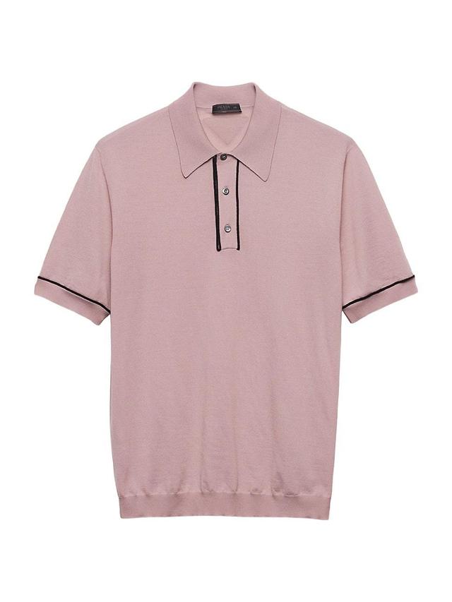 Mens Wool Polo Shirt Product Image