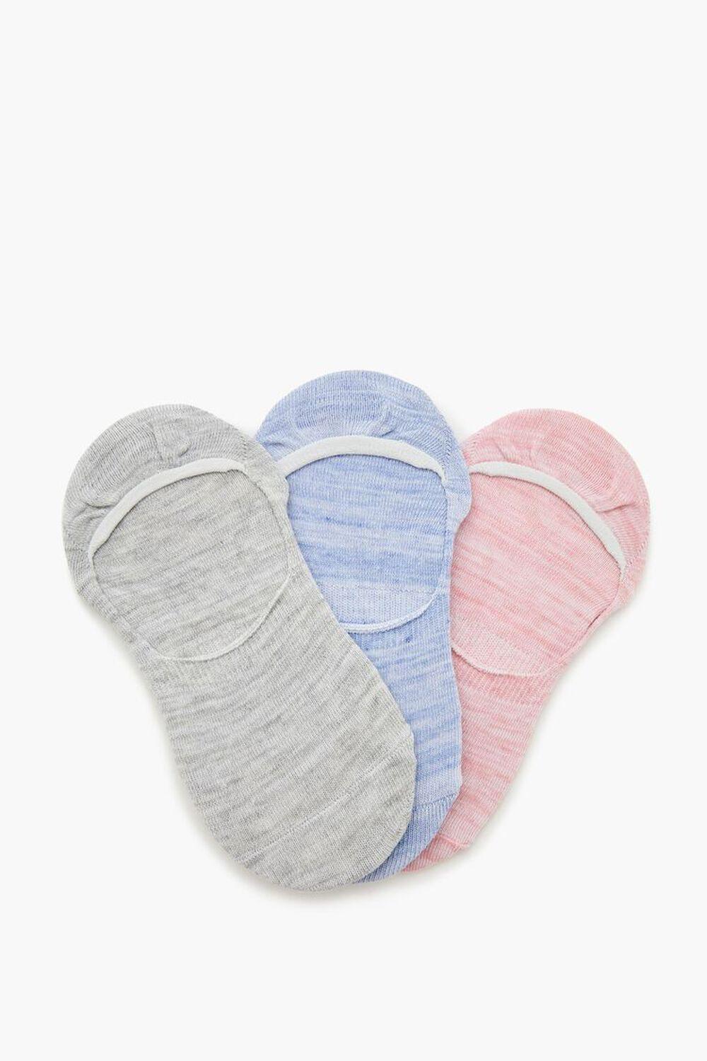 Heathered No-Show Socks - 3 pack | Forever 21 Product Image