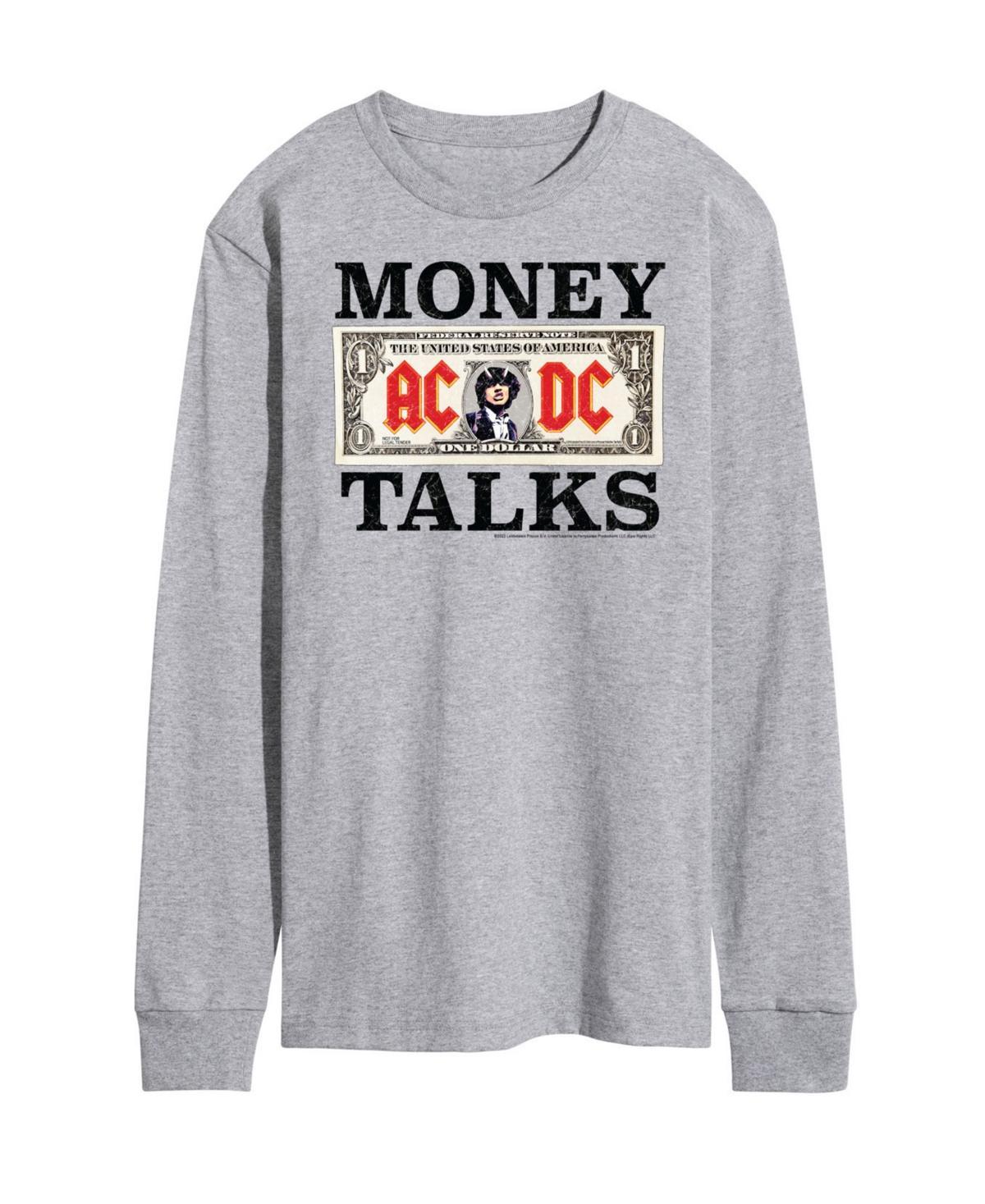 Mens Acdc Money Talks Long Sleeve T-shirt Product Image